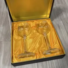 ボヘミアグラス　ワイングラスチェコ産　2個セット