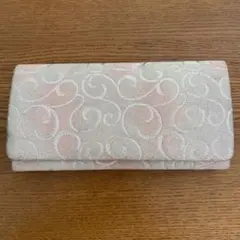 ピンク系スワール模様和装用バッグ