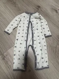 ロンパース・カバーオール 白地 キャラクター柄