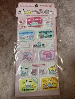サンリオ　ハンギョドン　ポムポムプリン　ぷっくりシール　海外限定　正規品