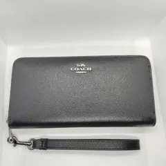 COACH コーチ 長財布 ストラップ付 シグネチャー ロング ジップC4451