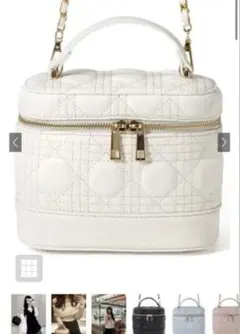 2Wayキルティングチェーンショルダーバニティバッグ tr602 GRL