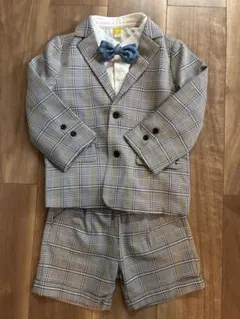 moimoln チェック柄 フォーマルスーツ 110