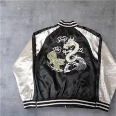 テ*キ様 【和柄刺繍の最高峰】入手困難！鏡花水月 龍虎 スカジャン L Y2K