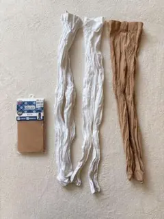 【送料無料 新品未使用アリ♡】キッズタイツ 4点　110〜145 白 ベージュ