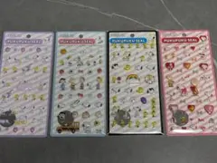 スヌーピー ぷくぷくシール 4セット PEANUTS