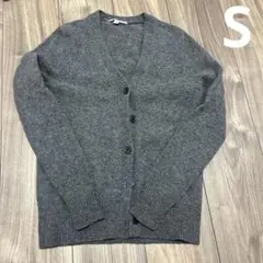 UNIQLO カーディガン グレー ユニクロ シンプル ウール 制服