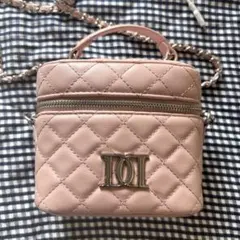 darich バニティ キルティングスクエアミニバッグ シルバーパーツ ピンク