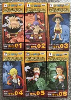 ワンピース　ワーコレ　ルフィ　クラッカー　８体セットのサムネイル