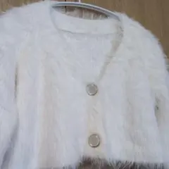 GRL ホワイト ファー カーディガン ボレロ