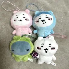 ちいかわ ハチワレ ぬいぐるみ マスコット パジャマパーティーズ 4点セット