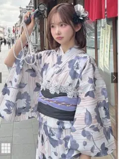 グレイル　水彩花柄浴衣セット[gi1505]のサムネイル