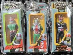 仮面ライダー ソフビパッケージチャーム 3種