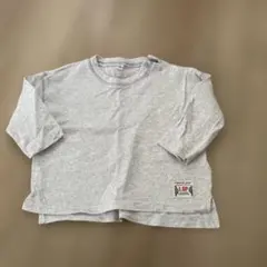 90サイズ グレー 長袖Tシャツ