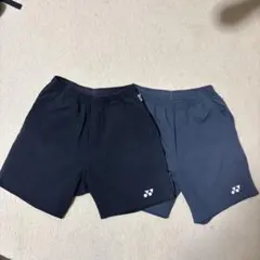 ヨネックス ハーフパンツ 2色セット 黒 グレー