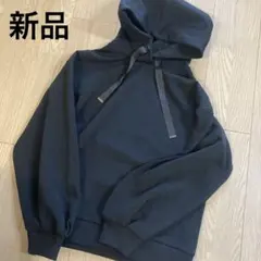 ブラック　パーカー フード付き スウェット