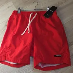 【DESCENTE】 春夏 メンズ ショートパンツ 裏地メッシュ 赤 レッド S