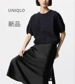 新品UNIQLOシアサッカーブラウス