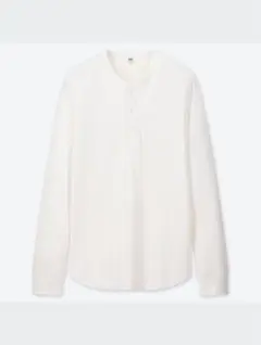 UNIQLO ワッフルヘンリーネックロングスリーブ　s