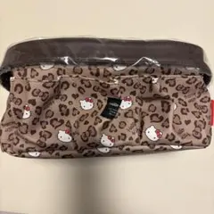日焼けキティ　仕切り付き収納ケース　ヒョウ柄　ブラウン　キティ　しまむら　新品