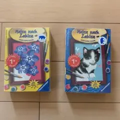 Malen nach zahlen 8.5×12㎝ 2セット NIKI TIKI