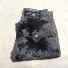 True Religion Tie Dye Black Denim Jeans