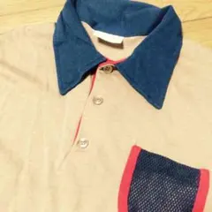 70's Sears ポロ トリコロール mod