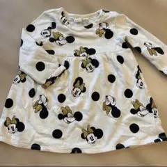 裏起毛　H&M ミニー ワンピース 86cm