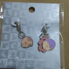 ポケモンセンター　メタルチャーム　ムンナ＆ムシャーナ 全国ずかんメタルチャーム