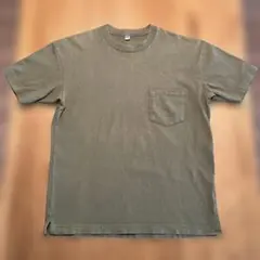 UNIQLO Tシャツ ポケット付 オリーブ Mサイズのサムネイル