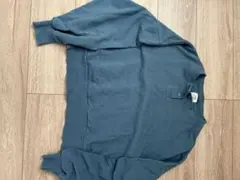 coen ボタン付きスウェット　ショート丈スウェット