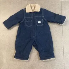 tete a tete ベビー デニム カバーオール ボア