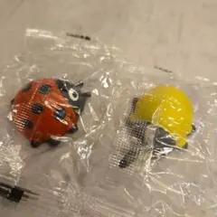 てんとう虫 昆虫 スクイーズ 2個セット
