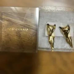 TSUMORI CHISATO 狐デザイン 金色　ピアス　新品