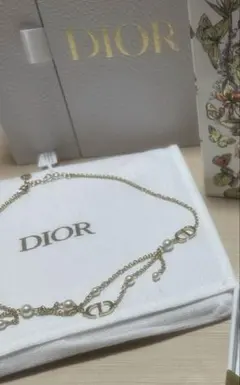 Dior CD Lily ネックレス メタル レジンパール - メルカリ