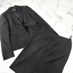 ✨美品✨iCB 樫山 スーツセット ジャケット スカート 黒　ブラック
