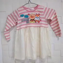 ANPANMAN GIRL ストライプワンピース90cm