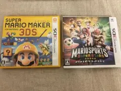 3DS スーパーマリオメーカー＆マリオスポーツ スーパースターズ 2本セット