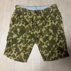 MEN'S BIGI 迷彩 ハーフパンツ　ウエスト平置き40cm サイズM美品のサムネイル