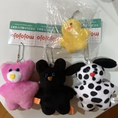 mojojo マスコット　ぬいぐるみ　キーホルダー　うさぎ　ヒヨコ　くま　イヌ