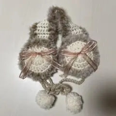 【ハンドメイド】かぎ針編み　イヤーマフ