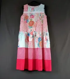 シルクロングワンピース♡絹系レトロ振り袖&絞り羽織り〜