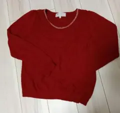 ROPÉ PICNIC レッド 長袖ニット 40