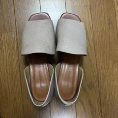MODE KAORI ベージュ クロコ調 パンプス 24.5cmのサムネイル