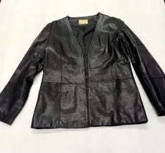 値下！新品未使用！ENRICO CORNALI 黒レザージャケットMサイズ