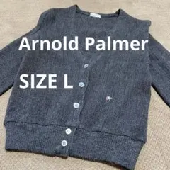 ArnoldPalmer アーノルドパーマー グレー 薄手カーディガン L 春