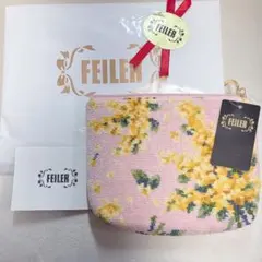 FEILER フェイラー ミモザ ピンク ポーチ
