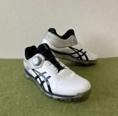 ASICS ゴルフシューズ BOAシステム ホワイト/ブラック 新品未使用