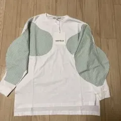 ENFÖLD ストライプ袖 Tシャツ