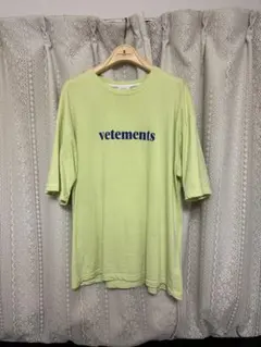 vetements ライムグリーン Tシャツ 半袖